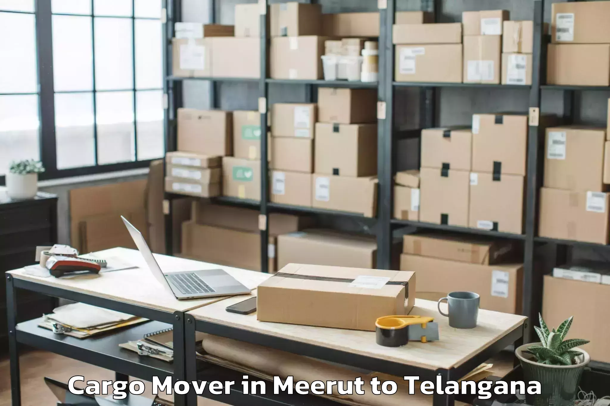 Book Meerut to Yellandu Cargo Mover